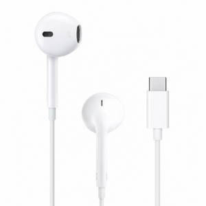 Apple EarPods Headphones with USB-C Plug, Wired Ear Buds with Built-in Remote to Control Music, Phone Calls, and Volume