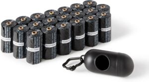 Amazon Basics Dog Poop Leak Proof Bags w-1 Amazon Basics Dog Poop Bags 300 Count – Leak Proof with Dispenser & Leash Clip,