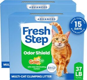 Fresh Step Advanced Odor Shield Light We-1 Fresh Step Advanced Odor Shield Light Weight Multi Cat Litter - Gain Scent, Febr