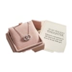 Generations of Love Interlocking Three-Ring Keepsake Necklace in Tri-Tone Vermeil Gold